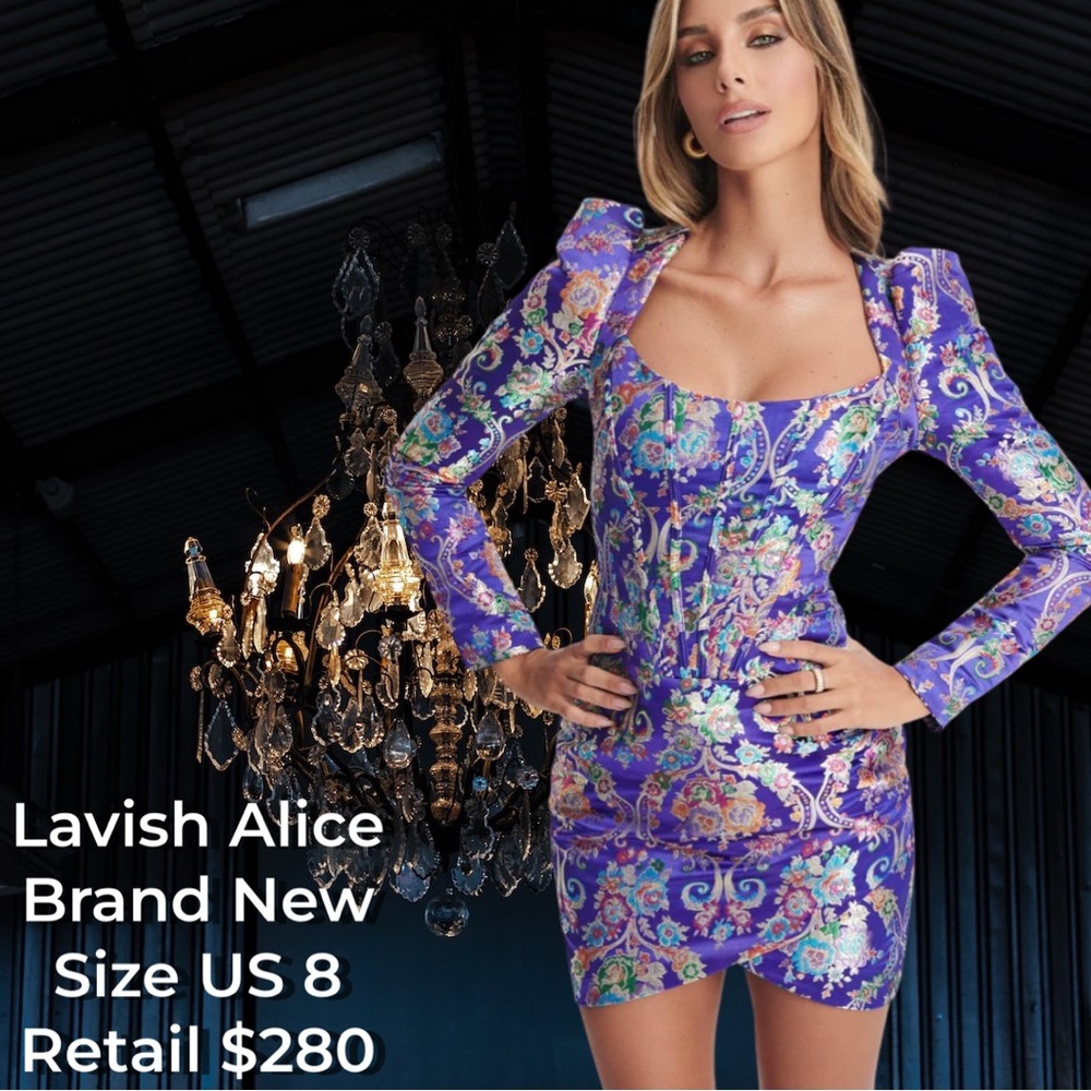 Lavish Alice Mini Wrap Dress